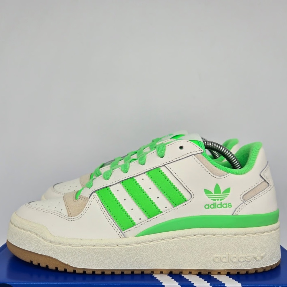 adidas Forum Bold Stripes Sneakers - White & Green